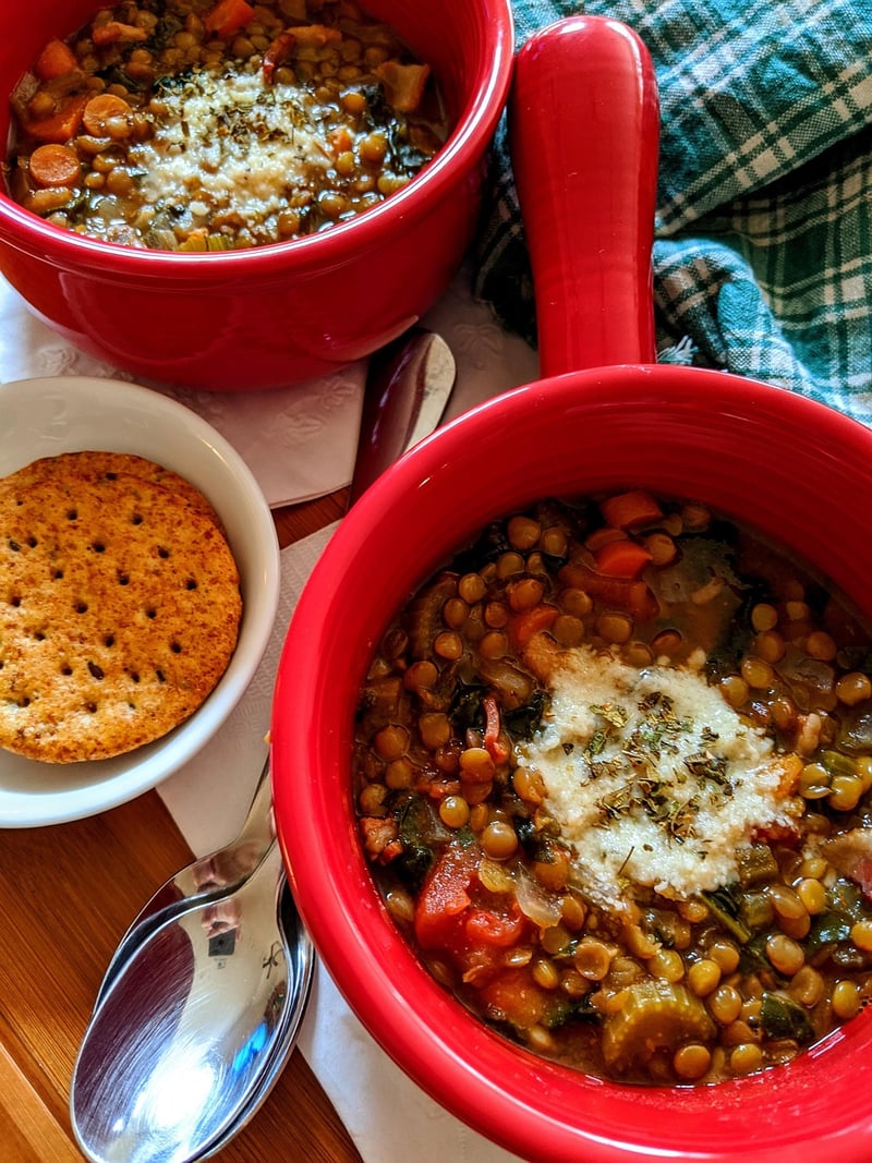 Lentil Soup with Whole Grain Bread